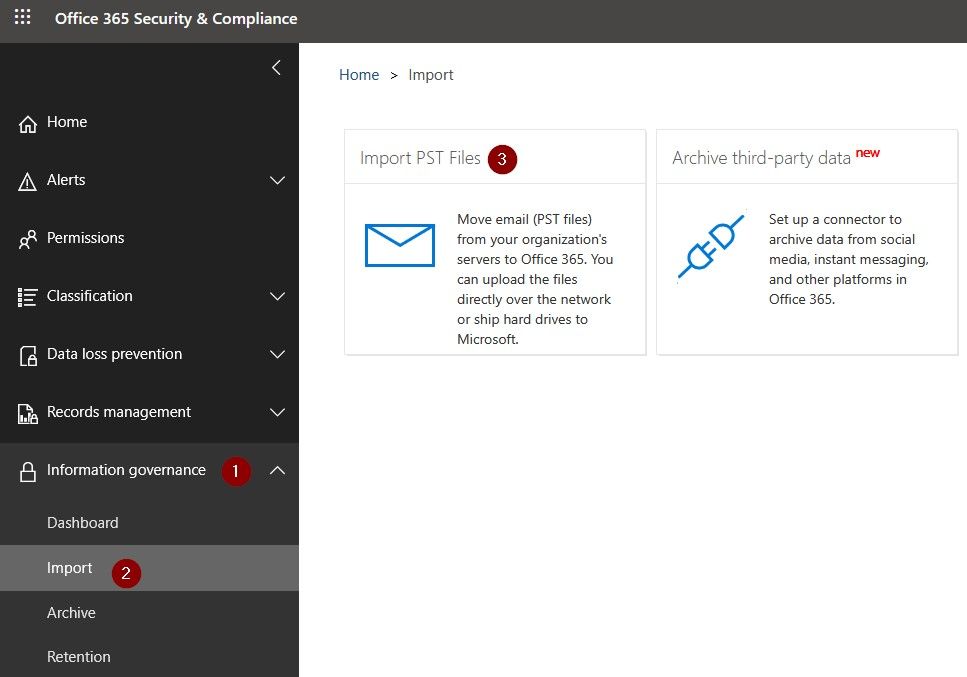 Importar archivos PST en Office 365 con AzCopy - Cloud Center Andalucía