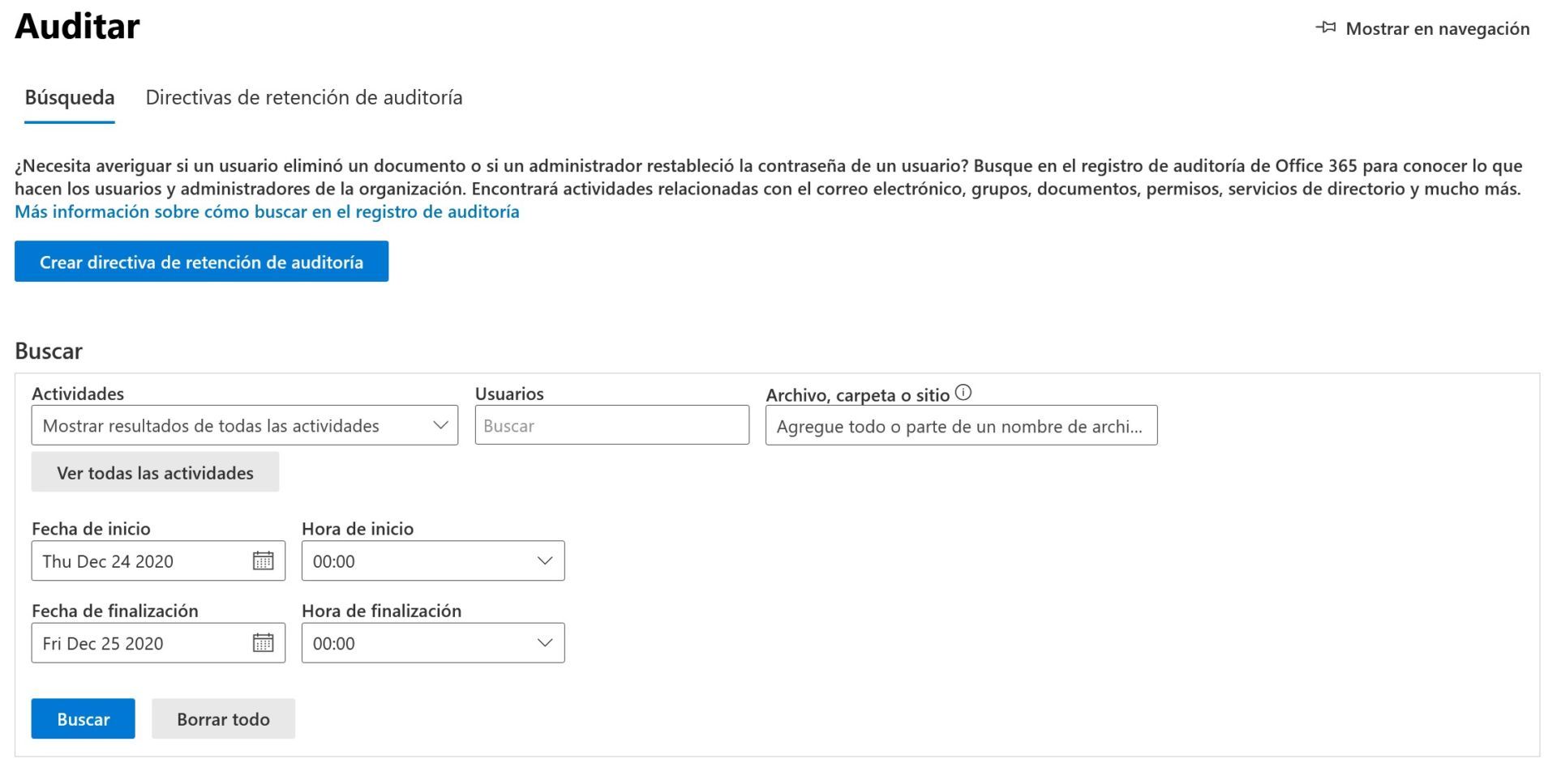 Características del Centro de seguridad y cumplimiento de Microsoft 365